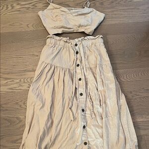 Universal Thread Tan Skirt Set